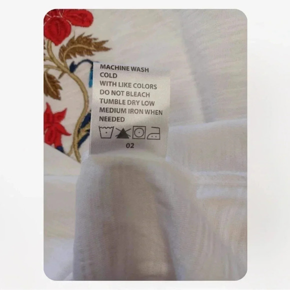 Free Planet Floral Polo Short Sleeve  Too Size Large - Picture 8 of 9